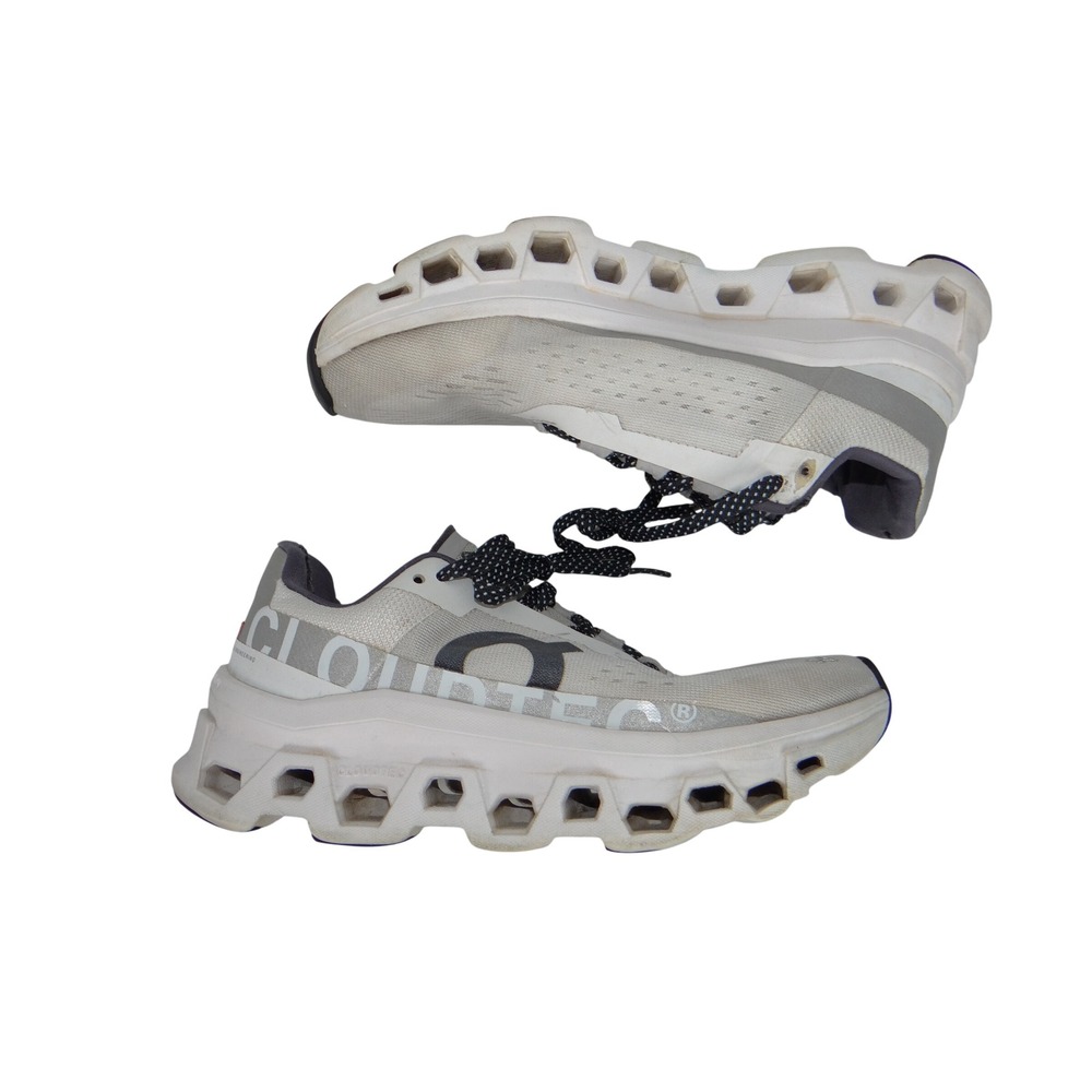 On Cloudmonster Womens White Frost Running Shoes Size 7.5